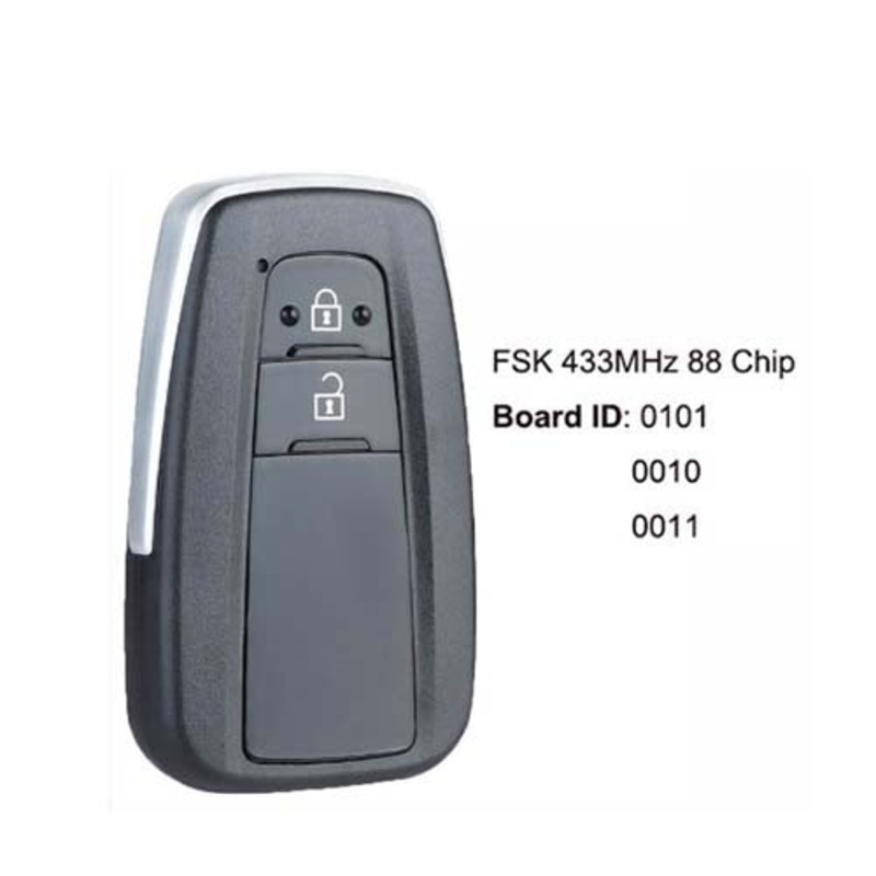 61A651-0101 BA7EQ 433MHz 434MHz FSK 88 Chip Smart Remote Key Fob for Toyota Auris Yaris Hybrid RAV4