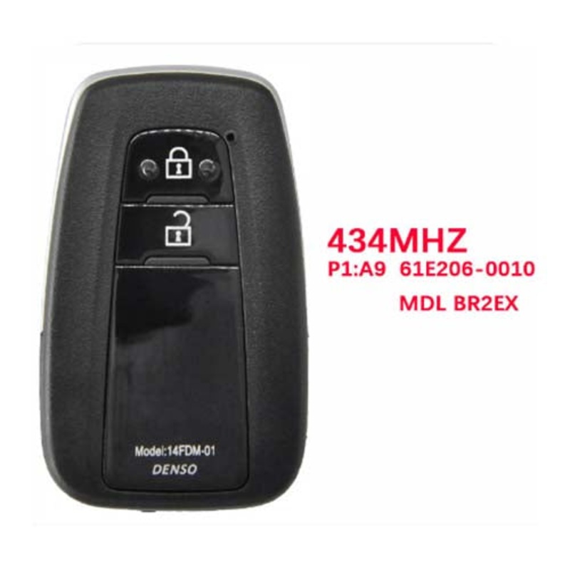 61E206-0010 For Toyota CHR Smart Key Remote PCB 2018 2 Buttons 433mhz MDL BR2EX