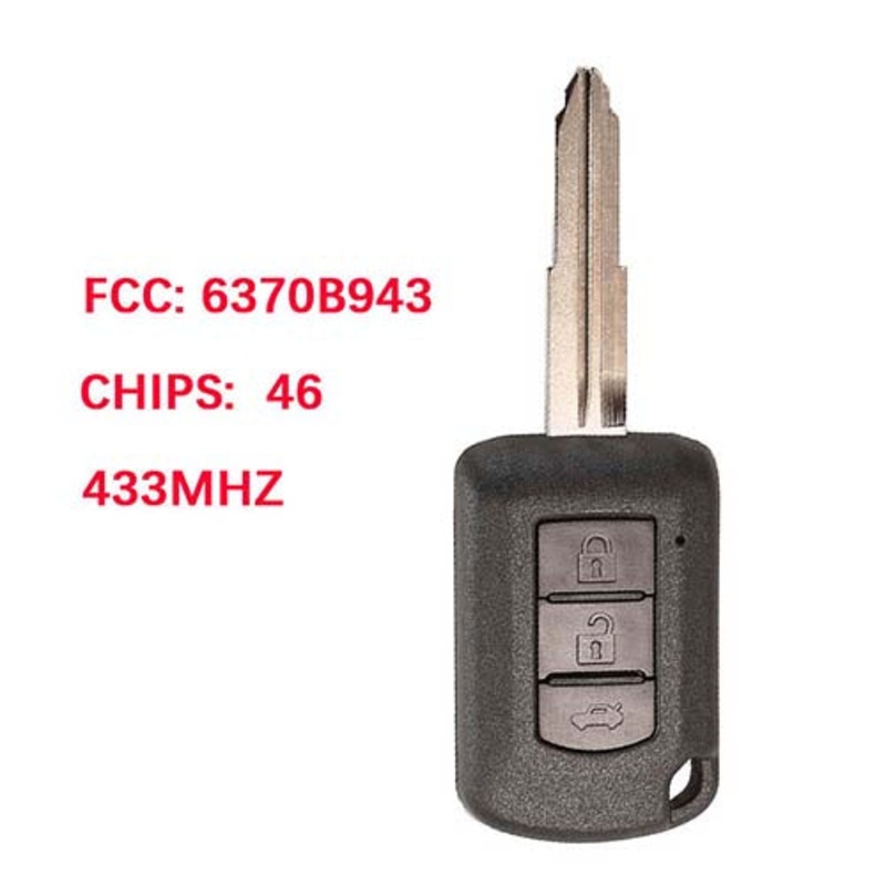 6370C134 Mitsubishi lancer 2014-2018 Remote Head Key 3Button 433MHz 46chip
