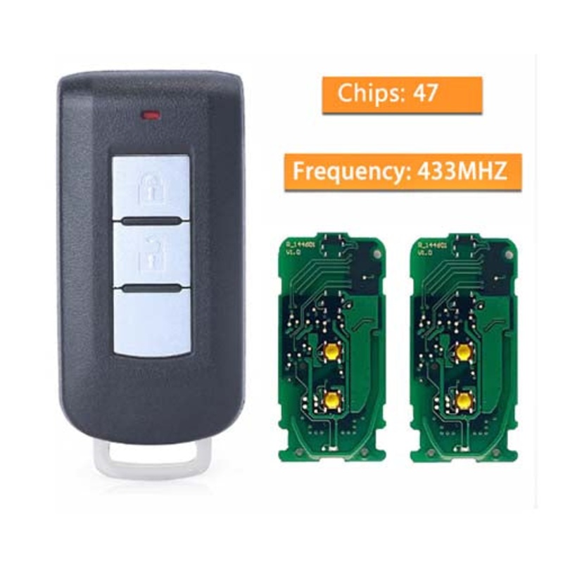 8637B107 8637C265 Mitsubishi L200 Montero 2016 Smart Key Remote 2 Buttons 433MHz