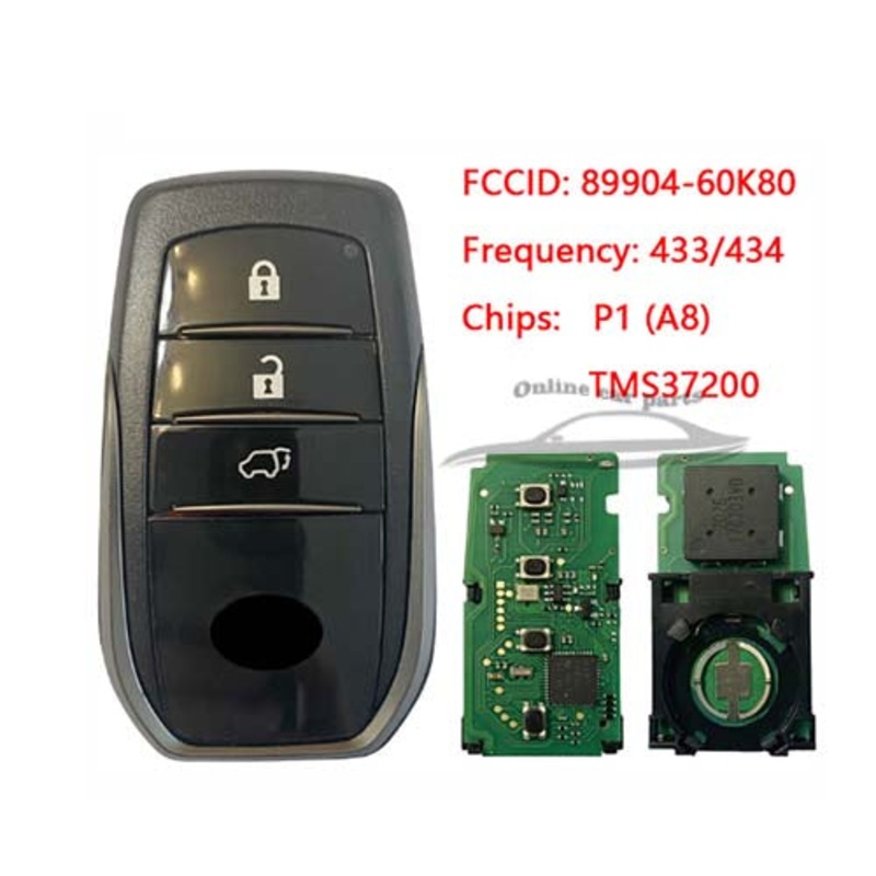 89904-60K80 8990460K80 Toyota Land Cruiser 2016-2017  Smart Key 433MHz BJ2EW