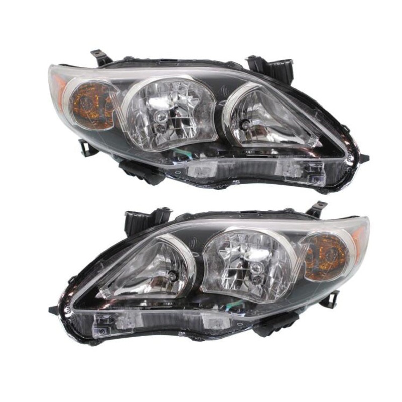 81110-02670 81150-02670 Head Light Toyota Corolla  USA Type Black Housing Headlamp