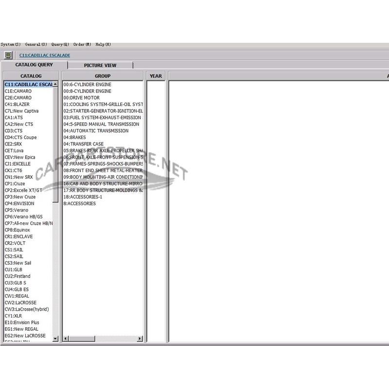 CHINA Shanghai GM  Parts Catalog  EPC 2023