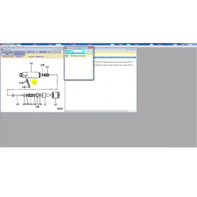 DENSO ETSI 06.2021 Fuel Injection Pump ETSI Spare Parts Catalog DVD