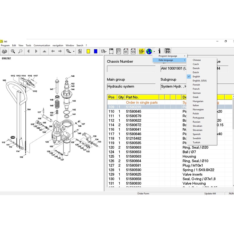 JUNGHEINRICH JETI ForkLif Updated 444 2021 Spare Parts Catalog Full  Instruction