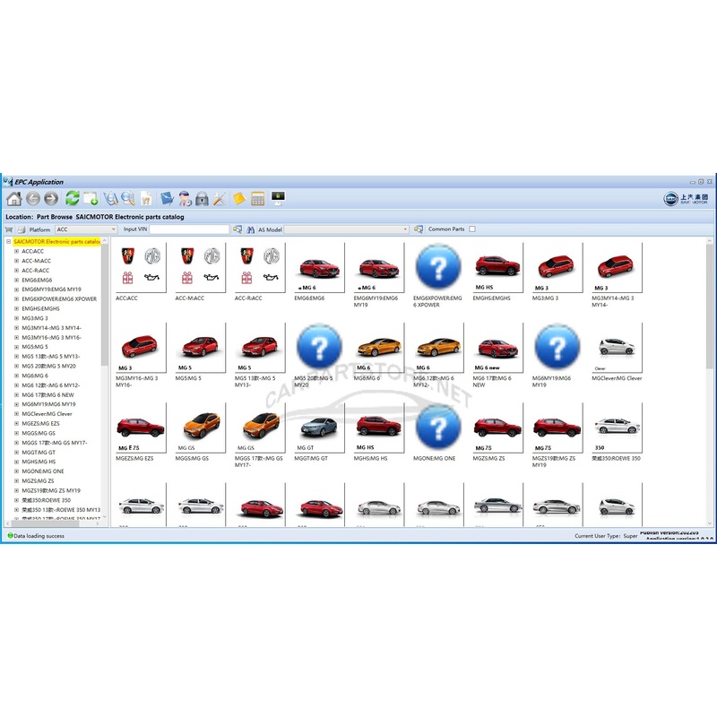 SAIC MOTOR EPC Updated 06.2022 Electronic Spare Parts Catalog DVD