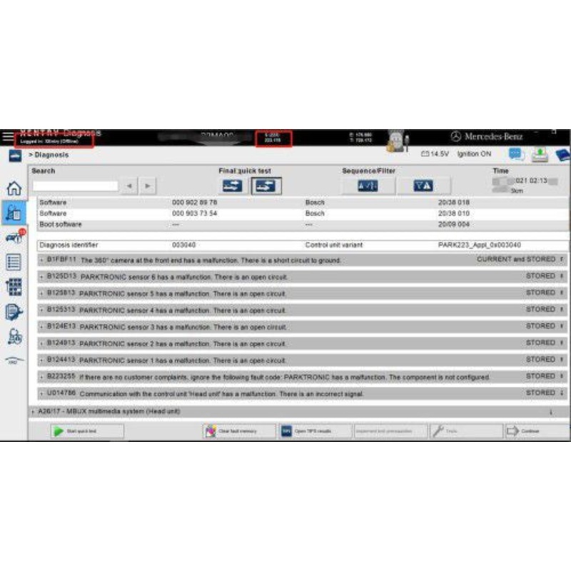 Benz Xentry W223 W206 W213 W167 Software License for MB SD C4 DoIP Benz C6 VCI