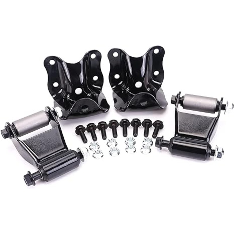 E0TZ-5776-A E0TZ5776A Rear Leaf Spring Shackle and Bracket Kit Compatible with  Ford Bronco F150 F250 F350 E0TZ 5776 C