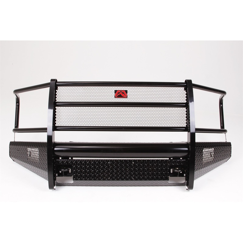 Fab Fours FF15-K3250-1 Black Steel Front Bumper Fits 15-17 F-150