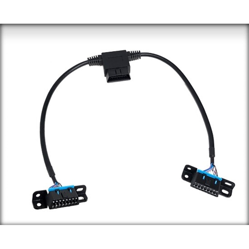 Obdii pass through splitter 2 female and 1 male with 1 ft leads