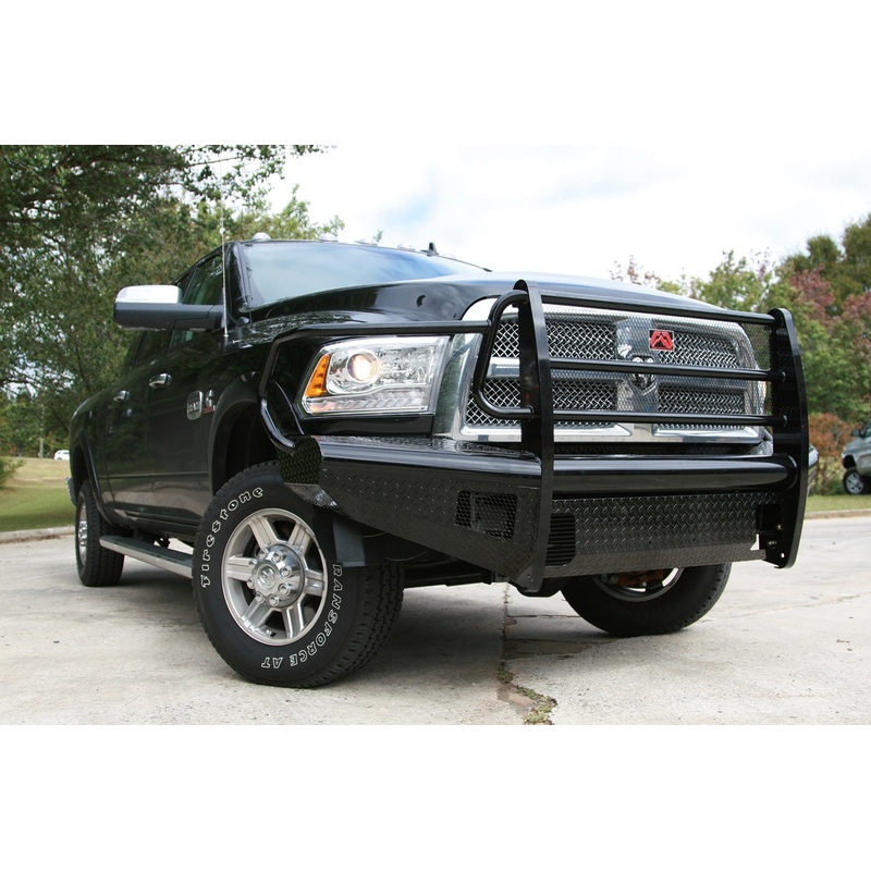 Fab Fours DR10-S2960-1 Black Steel Front Ranch Bumper