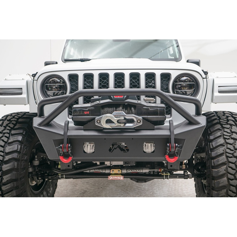 Fab Fours JL18-B4752-1 Stubby Bumper Fits 18-22 Gladiator Wrangler (JL)
