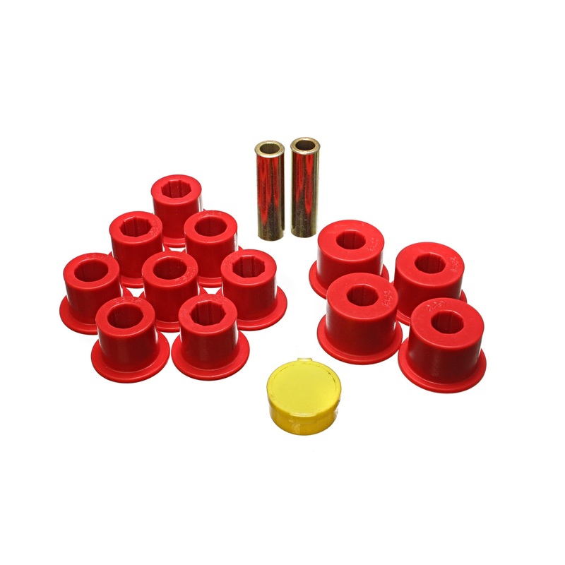 Energy Suspension 7.2103R Leaf Spring Bushing Set Fits D21 Pickup (Hard Body)