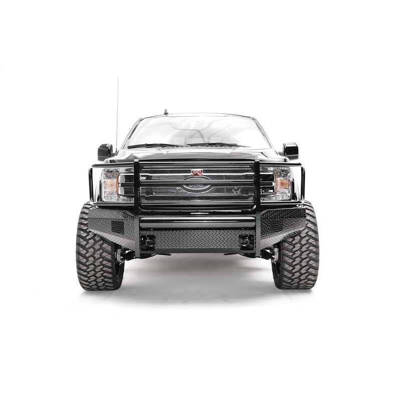 Fab Fours FF18-K4560-1 Black Steel Front Bumper Fits 18-20 F-150