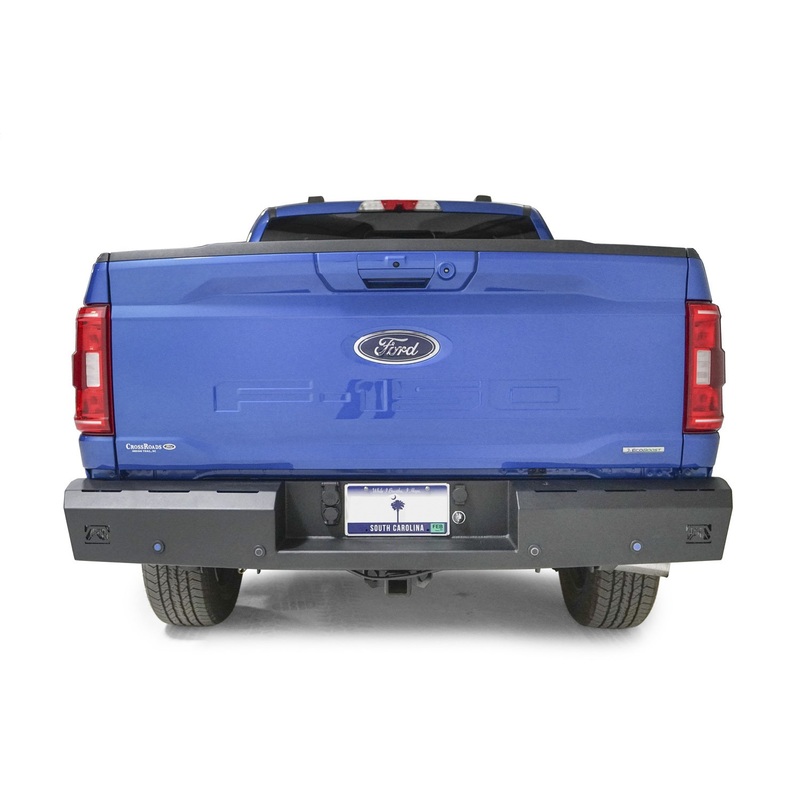 Fab Fours FF21-RT5150-1 Red Steel Rear Bumper Fits 21-22 F-150