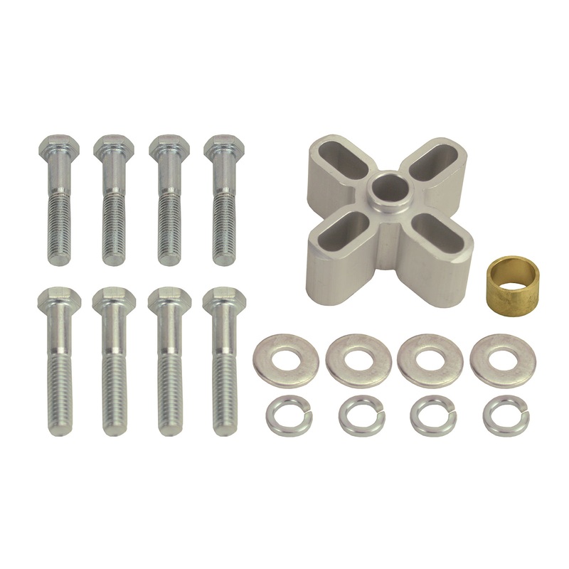 Fan spacer, 1 female 5/8 pilot