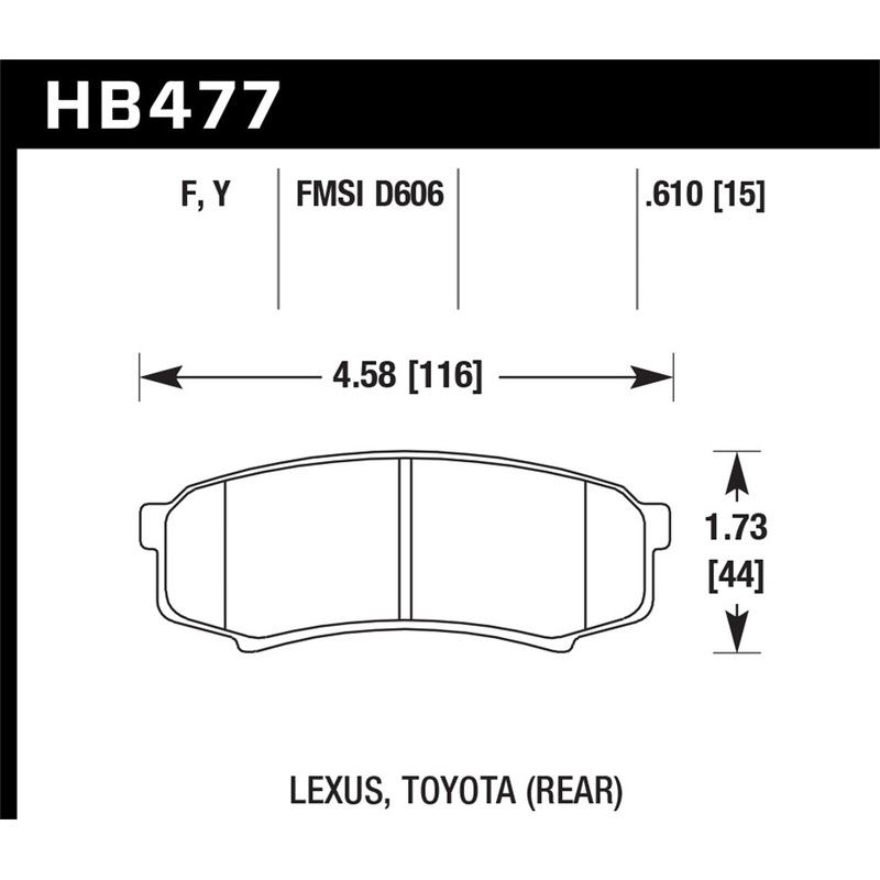 Hawk Performance HB477F.610 HPS Disc Brake Pad