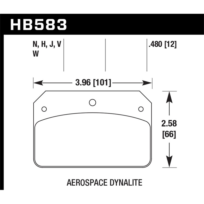 Hawk Performance HB583N.480 HP Plus Disc Brake Pad