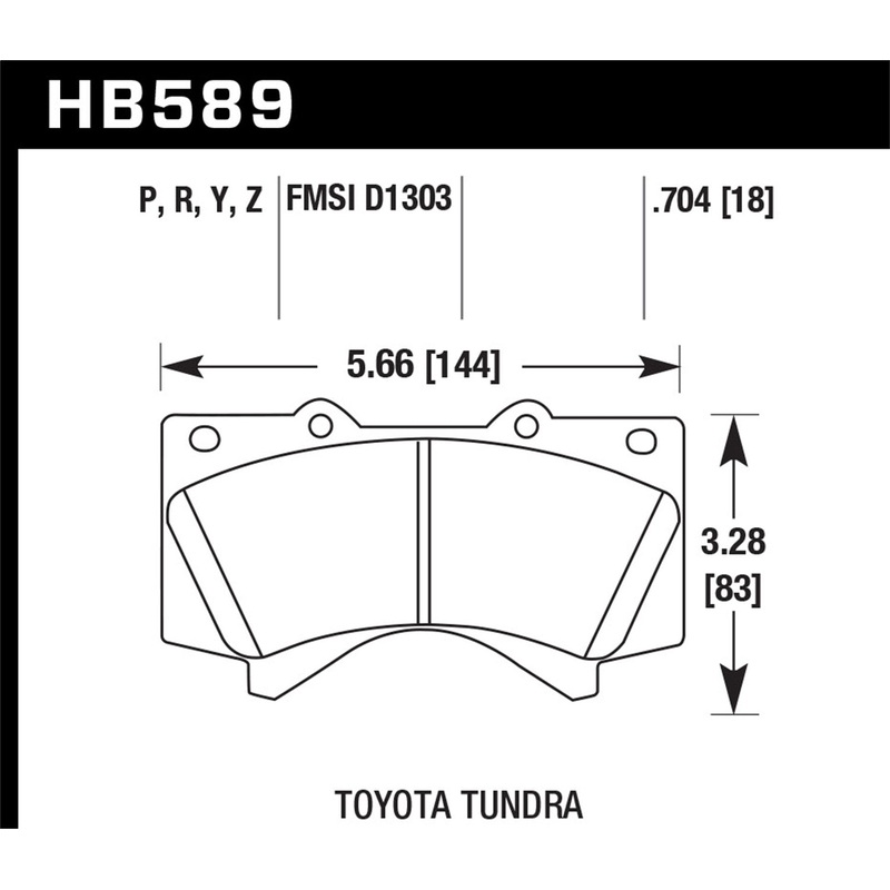 Hawk Performance HB589P.704 SuperDuty Disc Brake Pad