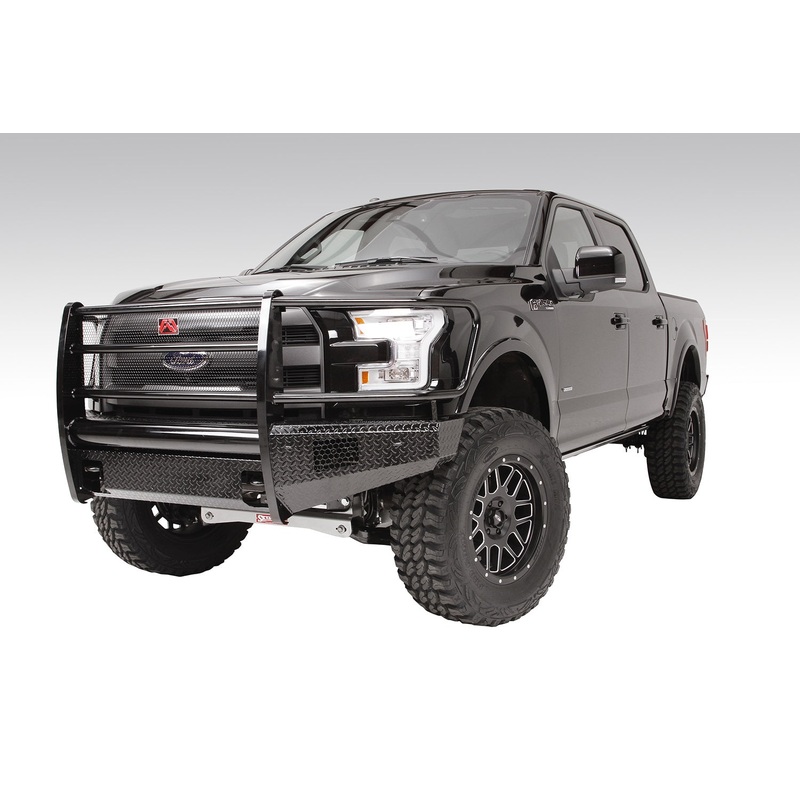 Fab Fours FF09-K1960-1 Black Steel Front Ranch Bumper Fits 09-14 F-150