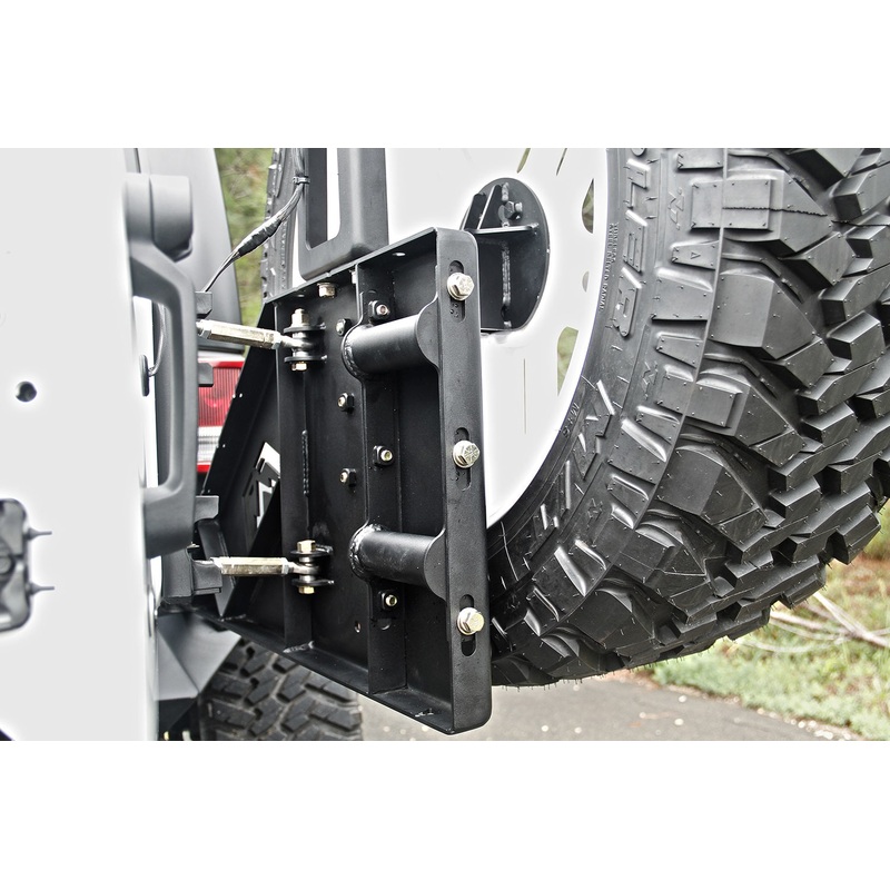 Fab Fours JP-Y1261T-1 Off The Door Tire Carrier Fits 07-18 Wrangler (JK)
