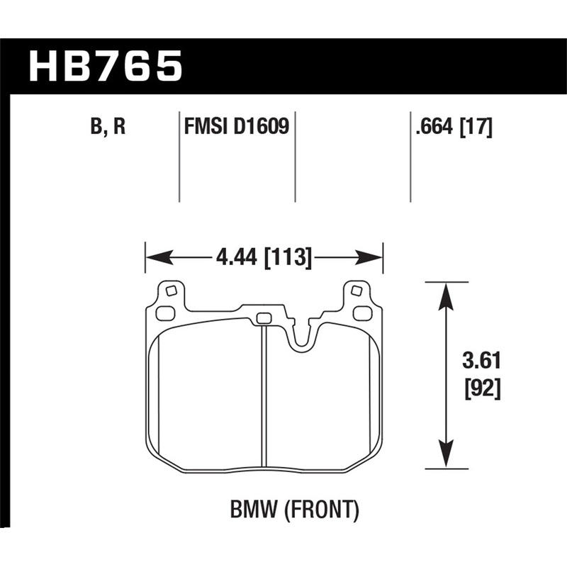 Hawk Performance HB765B.664 HPS 5.0 Disc Brake Pad