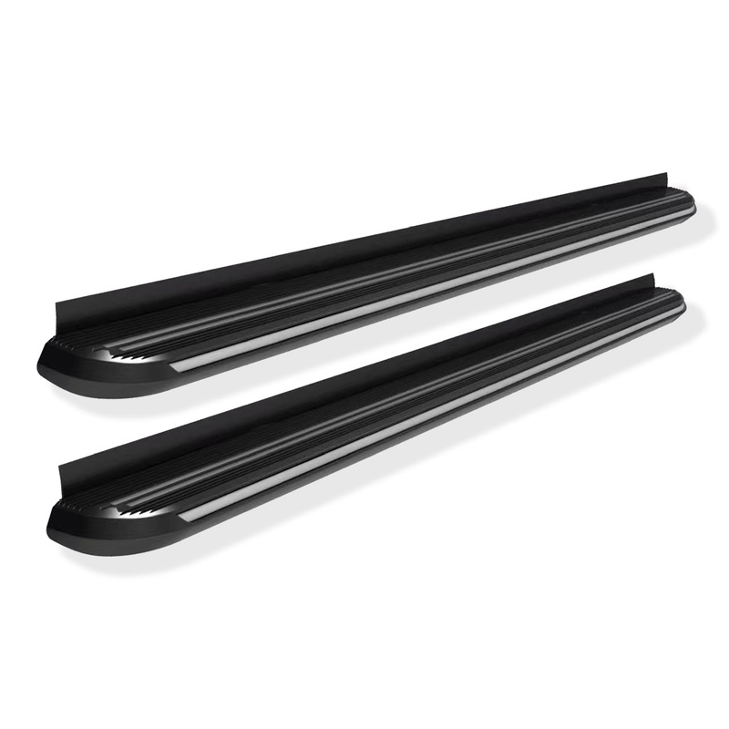 Running Boards Side Steps Black with Chrome Trim Compatible With Toyota Corolla Cross 22+