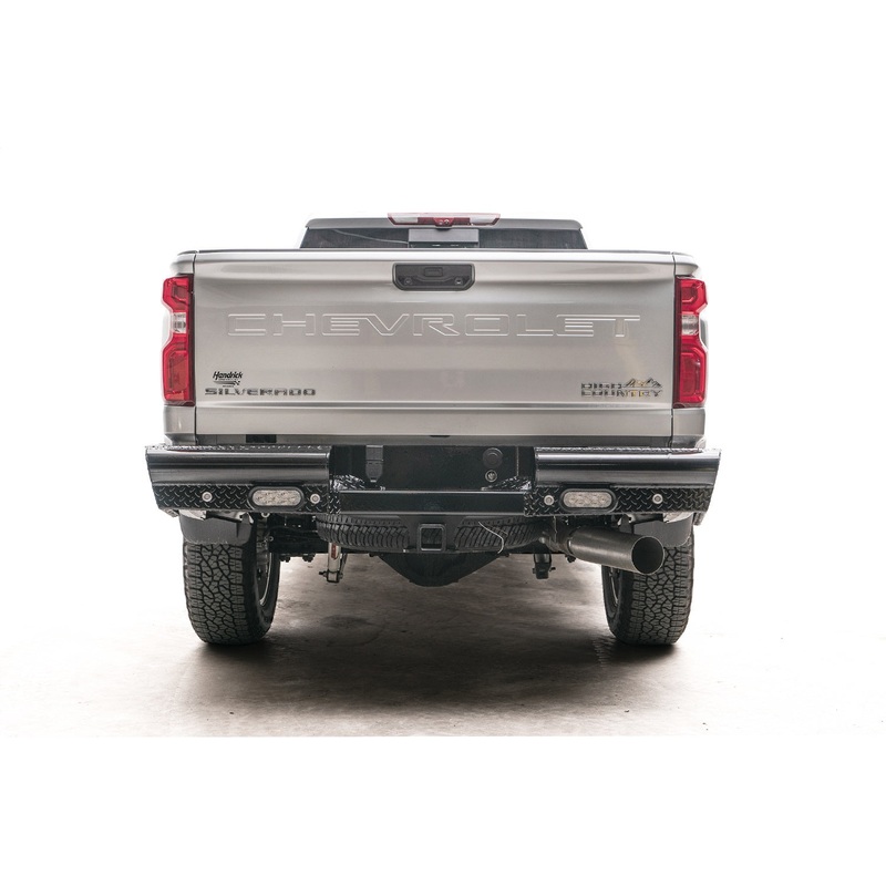 Fab Fours CH20-T4950-1 Black Steel Ranch Rear Bumper