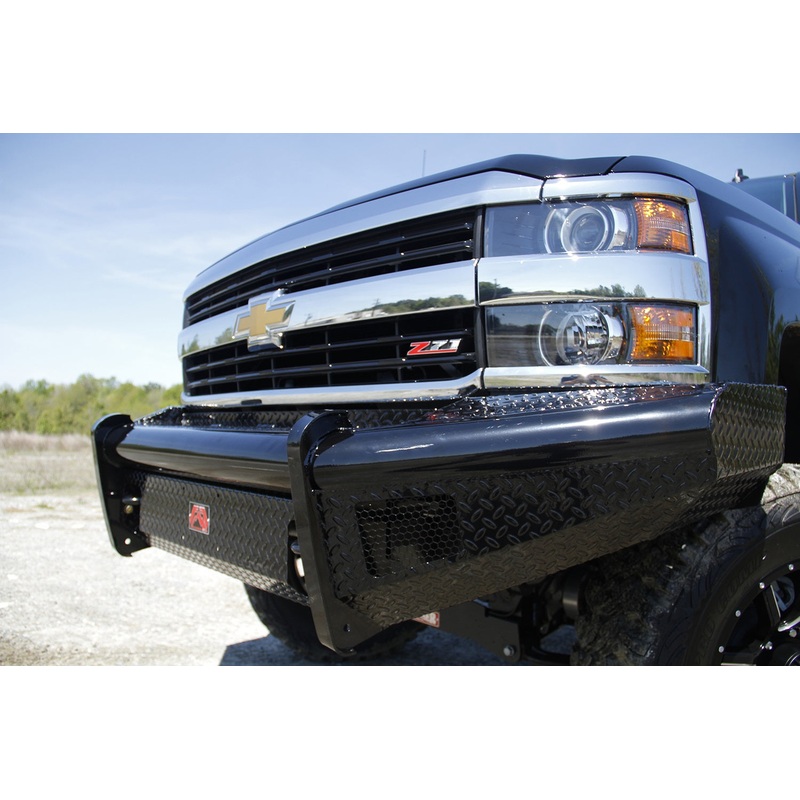 Fab Fours CH11-S2761-1 Black Steel Front Ranch Bumper