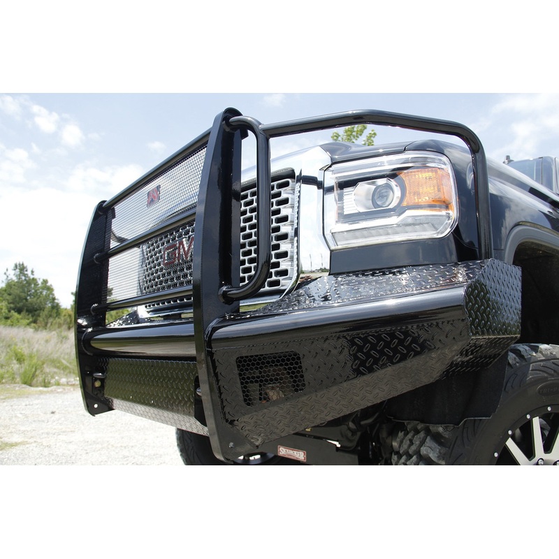 Fab Fours GM11-S2860-1 Black Steel Front Ranch Bumper