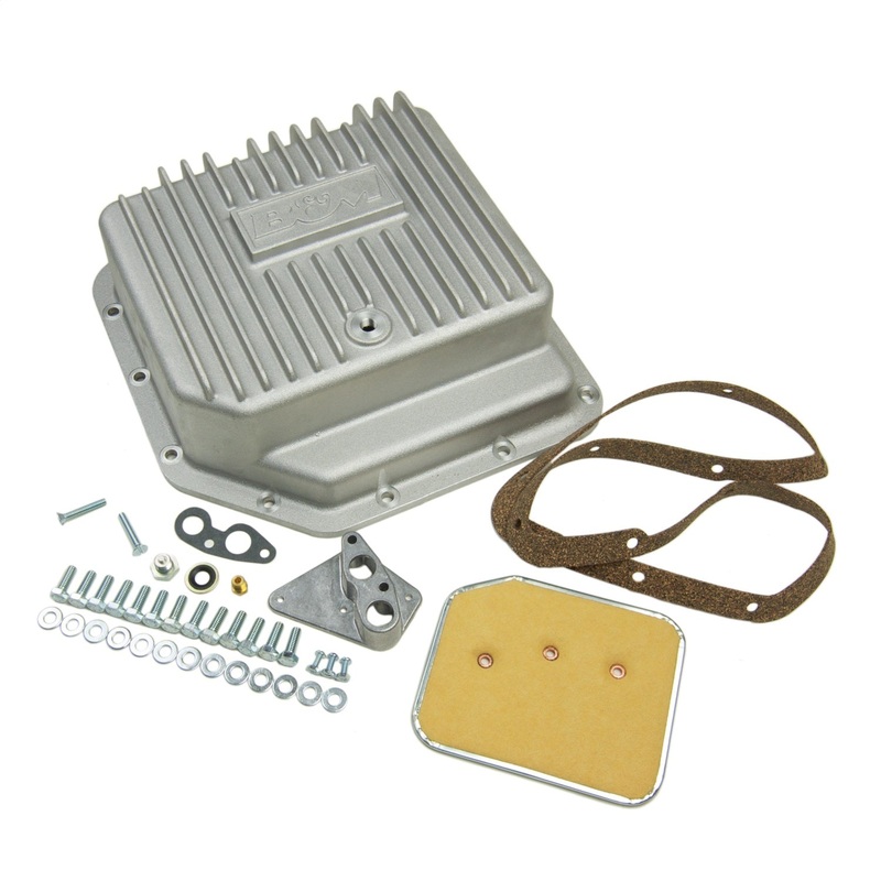 B&M 30280 Transmission Cast Deep Pan, Brushed Finish TH-350