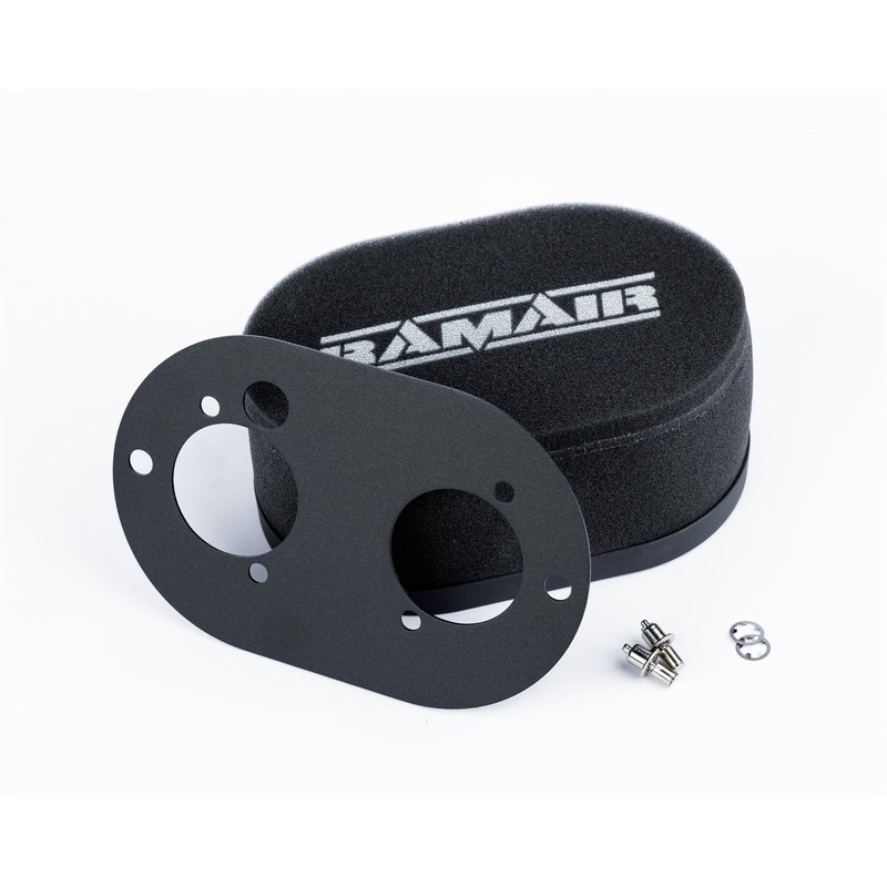 Ramair Carburettor Foam Air Filter with Baseplate to fit Dellorto 40 DHLA - 100mm Internal Height