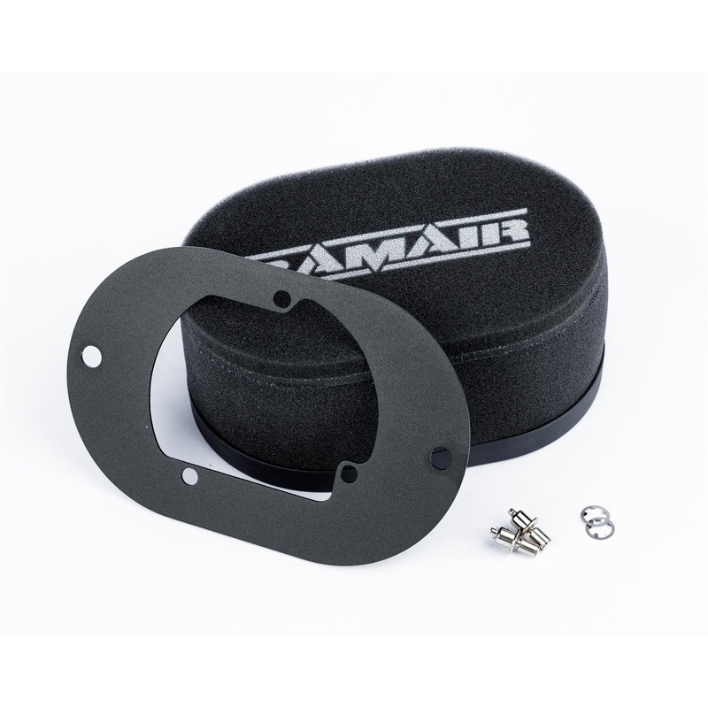 Ramair Carburettor Foam Air Filter with Baseplate to fit Pierburg 2E2, 2E3, 2E-E - 25mm Internal Height
