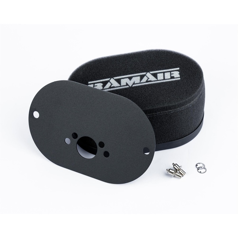 Ramair Carburettor Foam Air Filter with Baseplate to fit SU HS4, HIF4, HIF38 1.5in (Mini Offset) - 25mm Internal Height