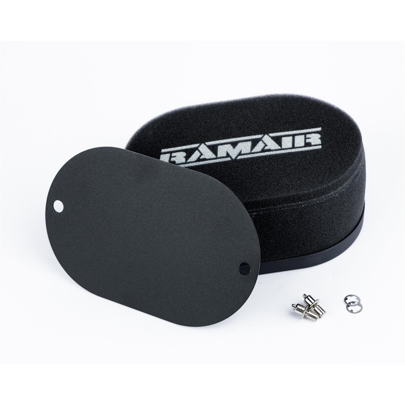 Ramair Carburettor Foam Air Filter with Blank Baseplate - 25mm Internal Height
