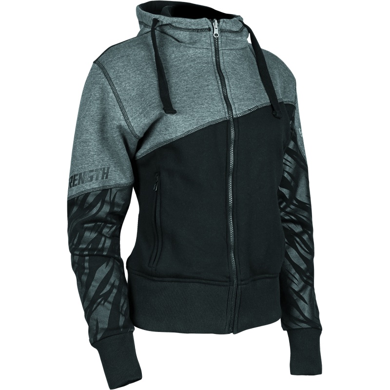 Speed and Strength Cat Outa Hell Hoody Grey/Black Womens - XS