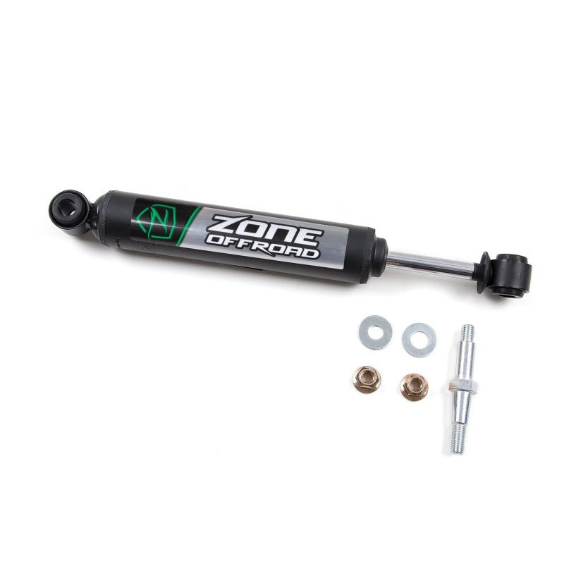 Zone Offroad Jeep Wrangler YJ/TJ Single Steering Stabilizer - Black