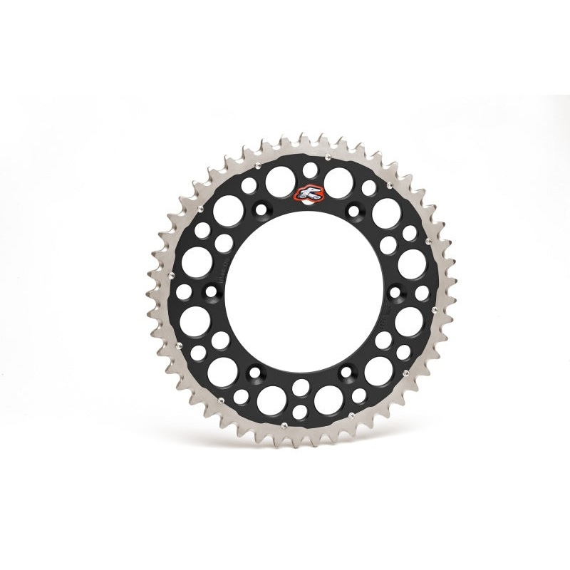 Renthal 96-18 Honda CR250R/ CRF150/250R/450R/X/ XR 250R/650R Rear Twinring - Black 520-48P Teeth
