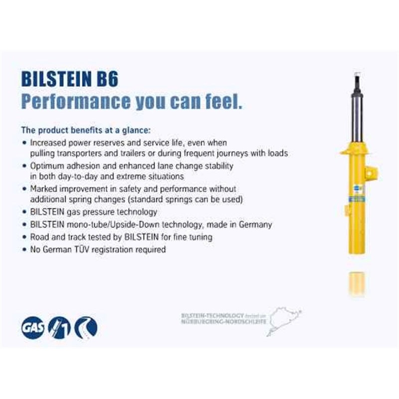 Bilstein B6 15-17 Jeep Renegade 4WD Rear Right Twintube Strut Assembly
