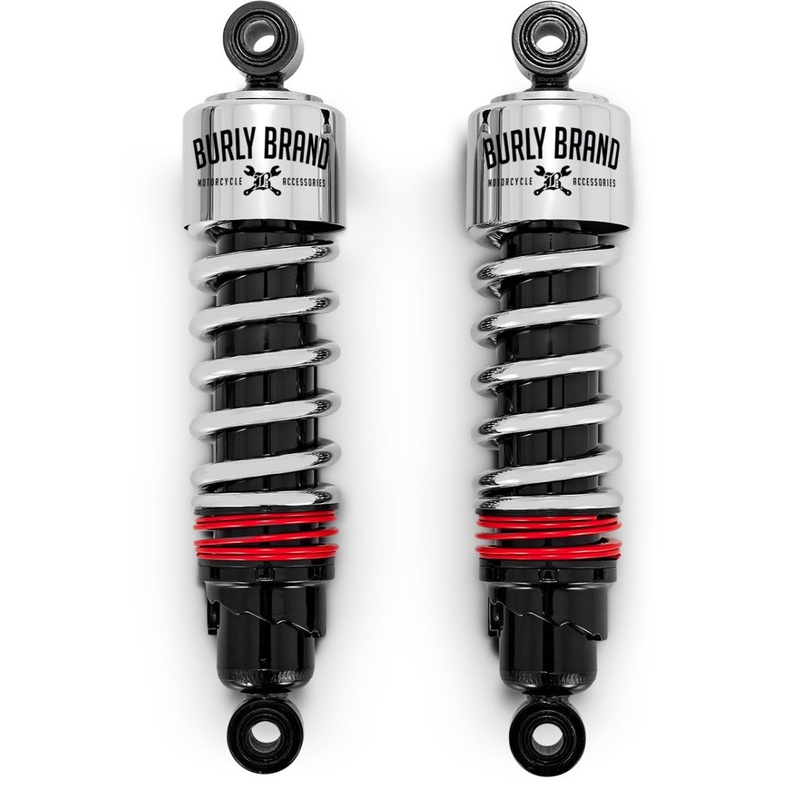 Burly Brand FLH Slammer Shocks - Chrome