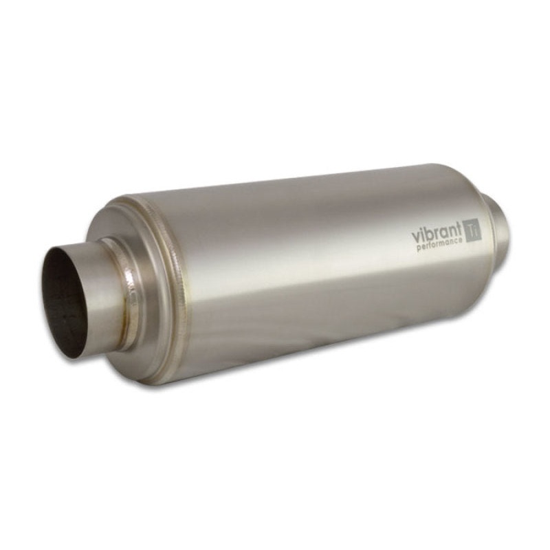 Vibrant Titanium Resonator 3in. Inlet / 3in. Outlet x 16in. Long