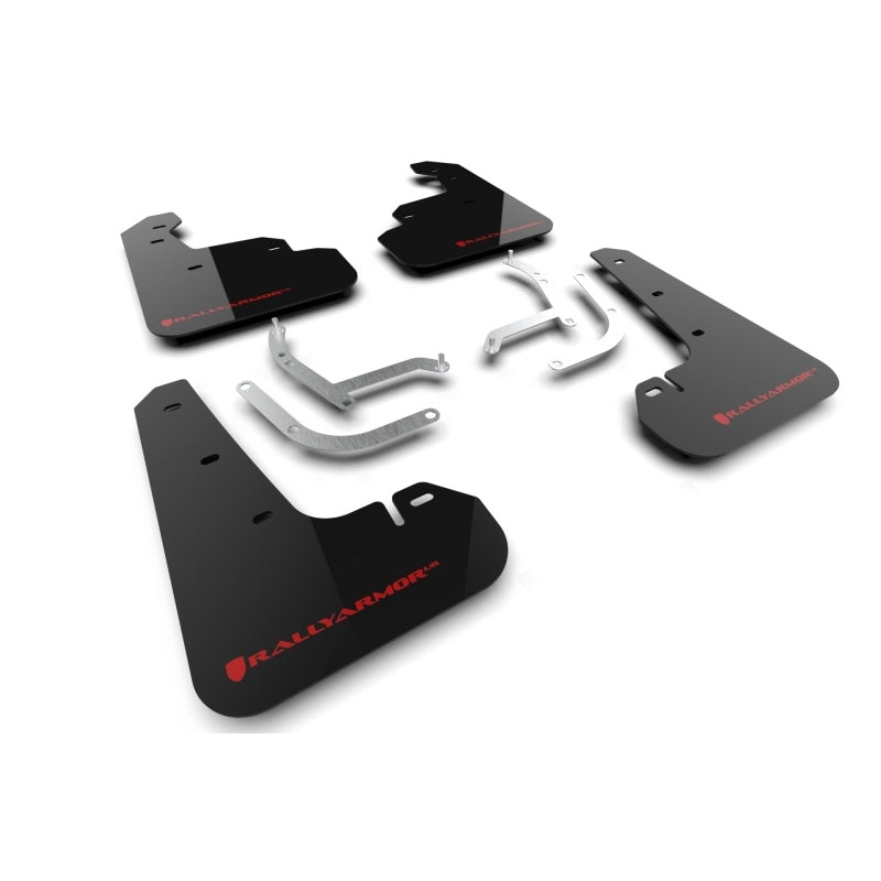 Rally Armor 2024 Subaru Impreza Black UR Mud Flap w/ Red Logo