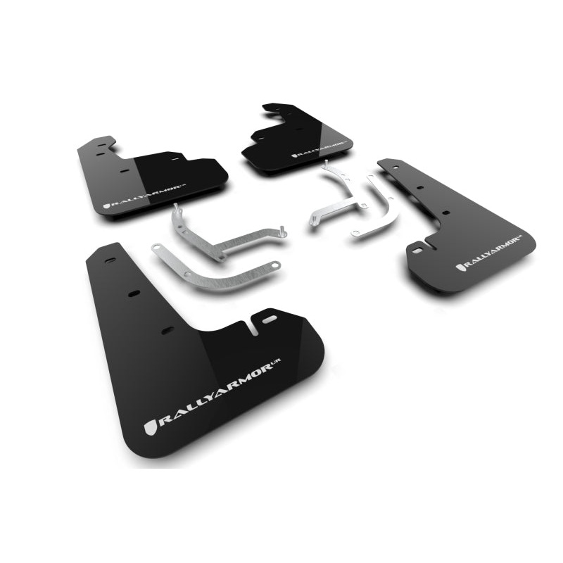 Rally Armor 2024 Subaru Impreza Black UR Mud Flap w/ White Logo