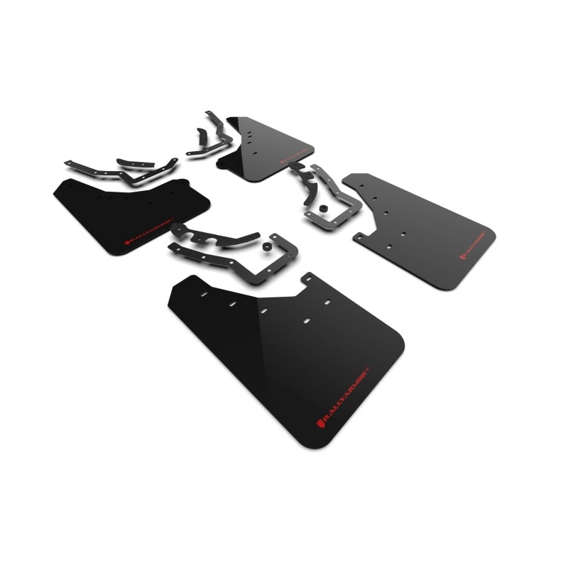 Rally Armor 2024 Toyota Tacoma Gen 4 Black UR Mud Flap w/Red Logo