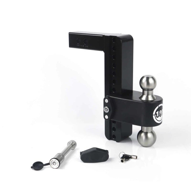 Weigh Safe 180 Hitch 10in Drop Hitch & 2in Shank (10K/12.5K GTWR) w/WS05 - Black Cerakote