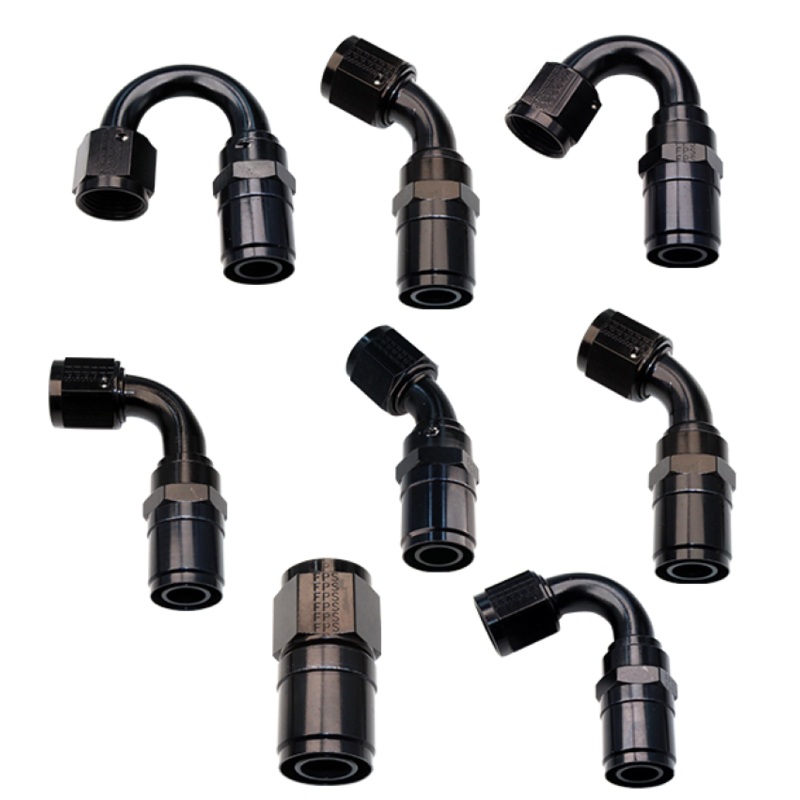 Fragola -10AN Race-Rite Crimp-On Hose End 90 Degree