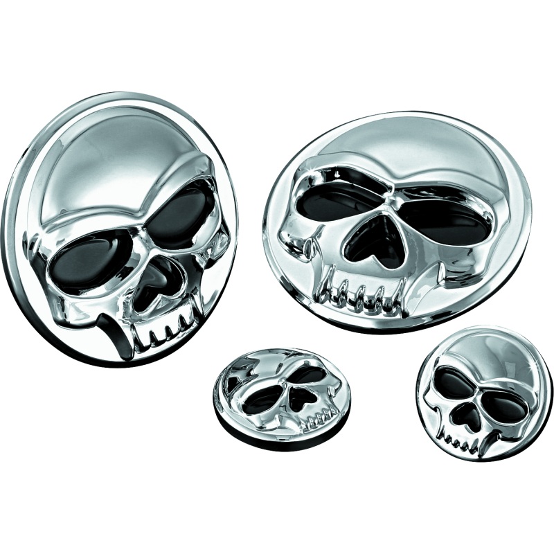 Kuryakyn Replacement Components Zombie Medallions 1in Diameter Chrome