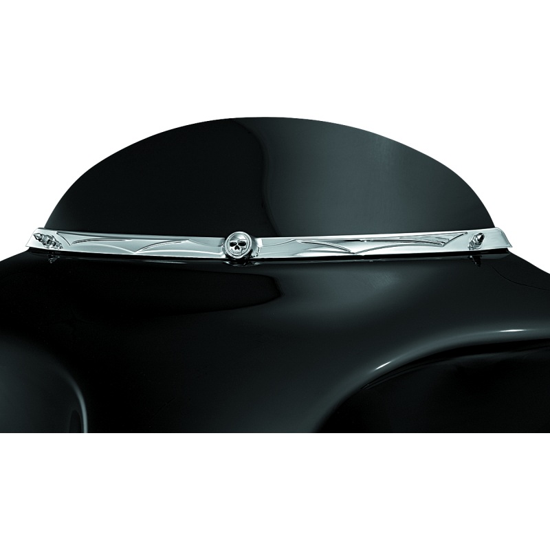 Kuryakyn Zombie Windshield Trim 96-13 Touring Chrome
