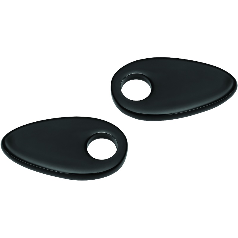 Kuryakyn Fender Strut Cover Plates Gloss Black