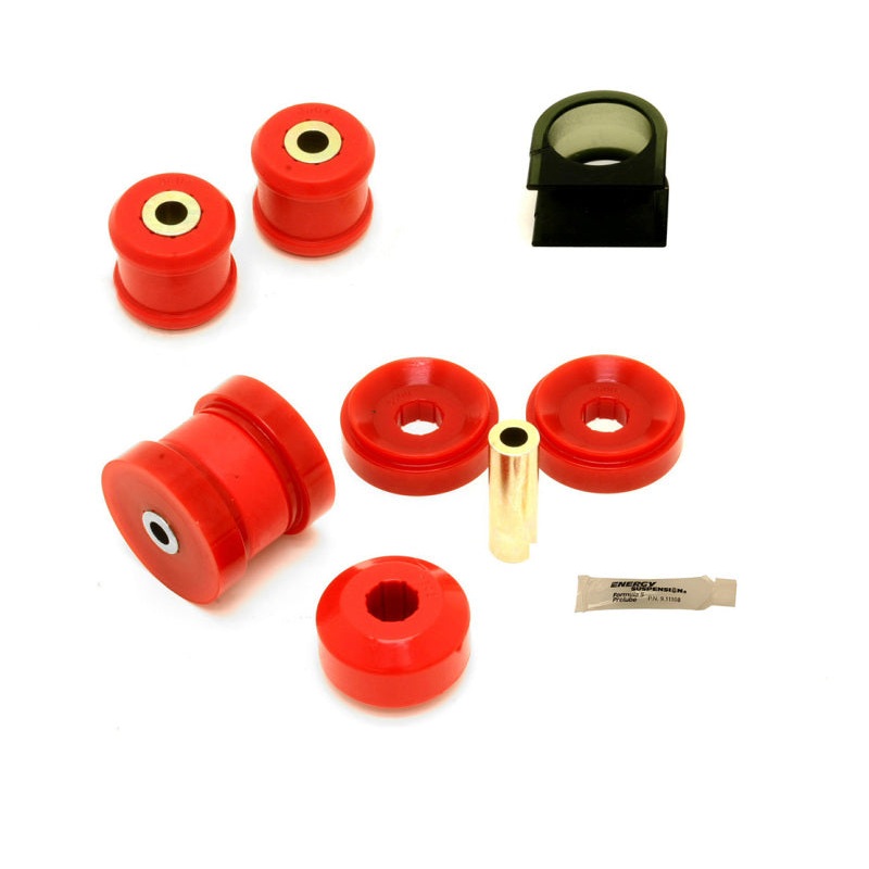 BMR 10-15 5th Gen Camaro Front Suspension Bushing Kit (BK008 BK018 BK019) - Black/Red